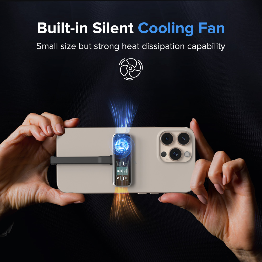 Refurbished ZIKE Z791C USB-C Magnetic Extended Storage for iPhone 16/15 Series - 1TB