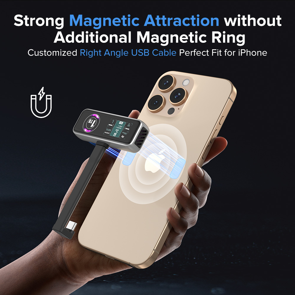 Refurbished ZIKE Z791C USB-C Magnetic Extended Storage for iPhone 16/15 Series - 1TB