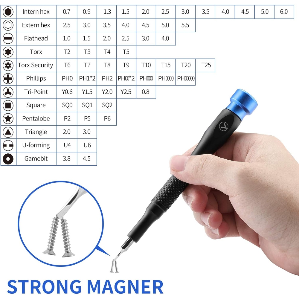 JVMAC V6 Plus 76-in-1 Precision Screwdriver Set