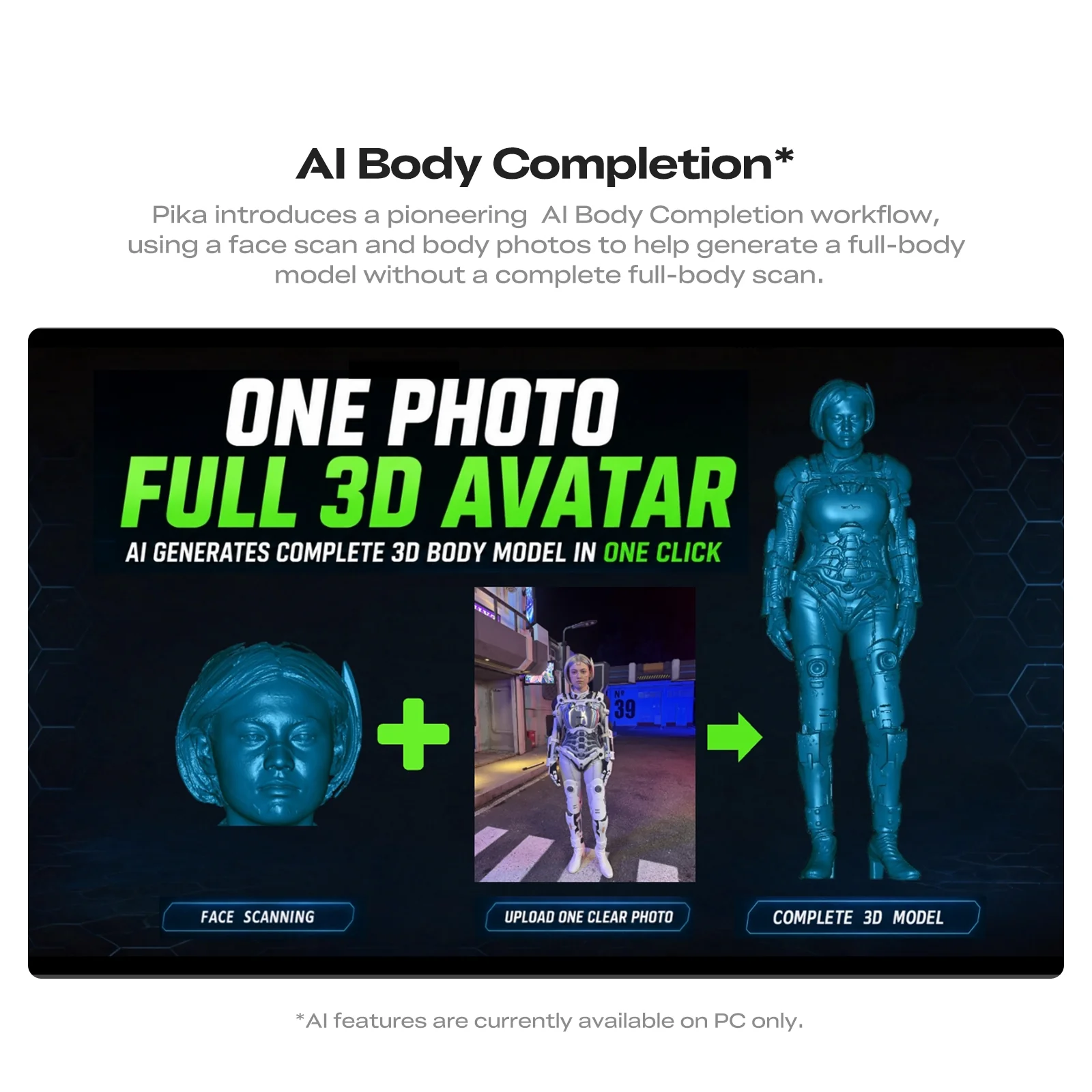 Creality Pika Portable 3D Scanner, 7-Line Blue Laser & NIR Structured Light, 0.03mm Accuracy, 110FPS, 3-inch Touchscreen, Wi-Fi 6 - Black