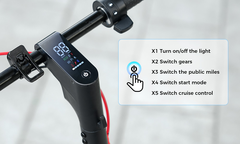 W7 Electric Scooter, 650W Motor, 42V 10.5AH Battery, 8.5 inch Inflatable Tire, 35km/h Max Speed, 30km Range, Disc Brake, Dual Shock Absorption, APP Control