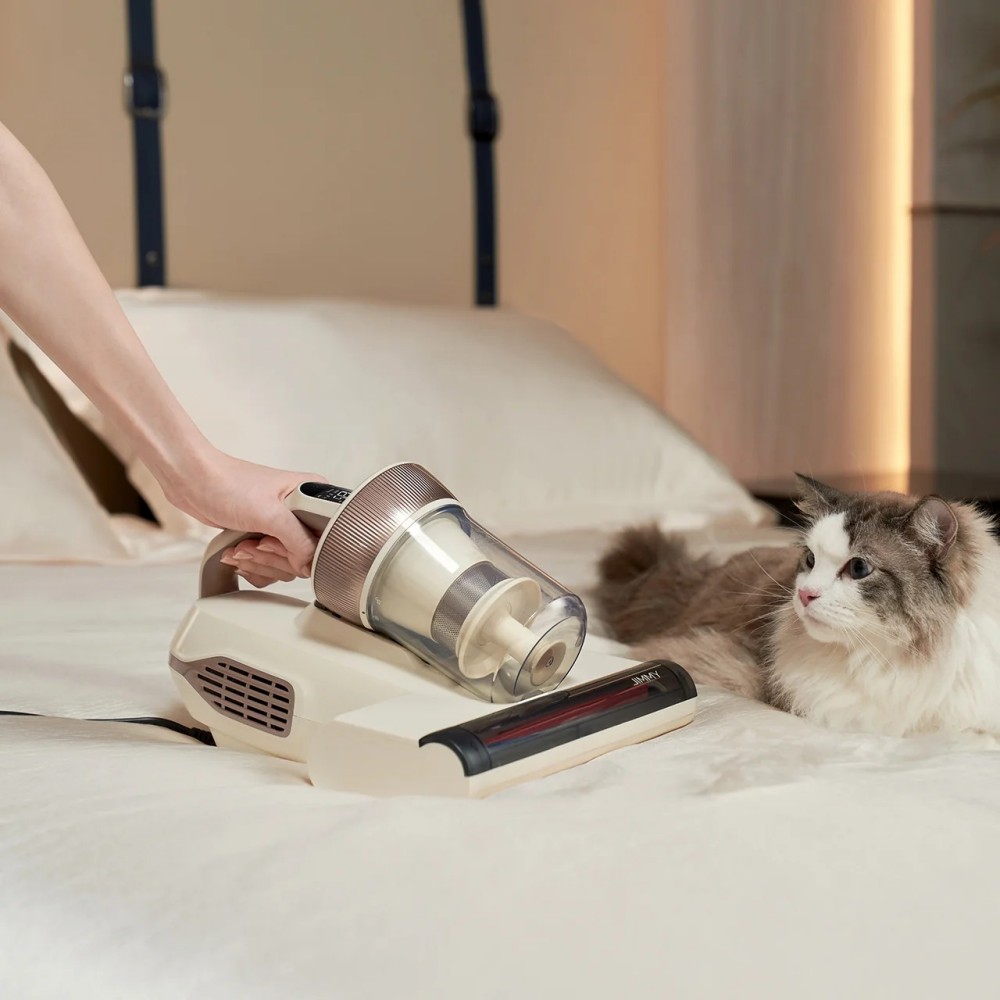 Refurbished JIMMY BX6 Lite Anti-Mite Vacuum Cleaner, 600W Strong Power, Dust Sensor, LED Screen, 55℃ Hot Wind, UV Light