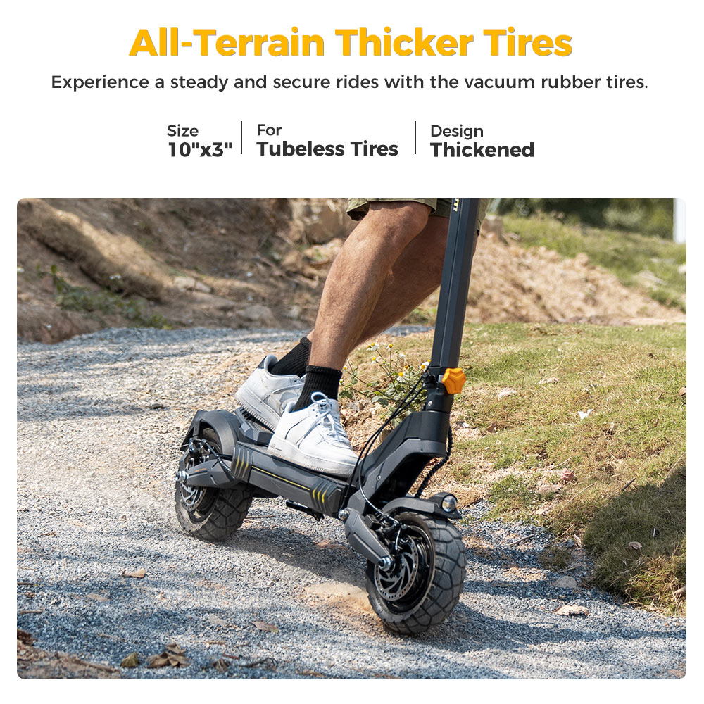 Refurbished Ausom L2 Electric Scooter, 2*800W Motor, 48V 15.6Ah Battery, 10 inch Tires, 55km/h Max Speed, 70km Range, Front & Rear Disc Brakes, Swingarm Suspension, LCD Display