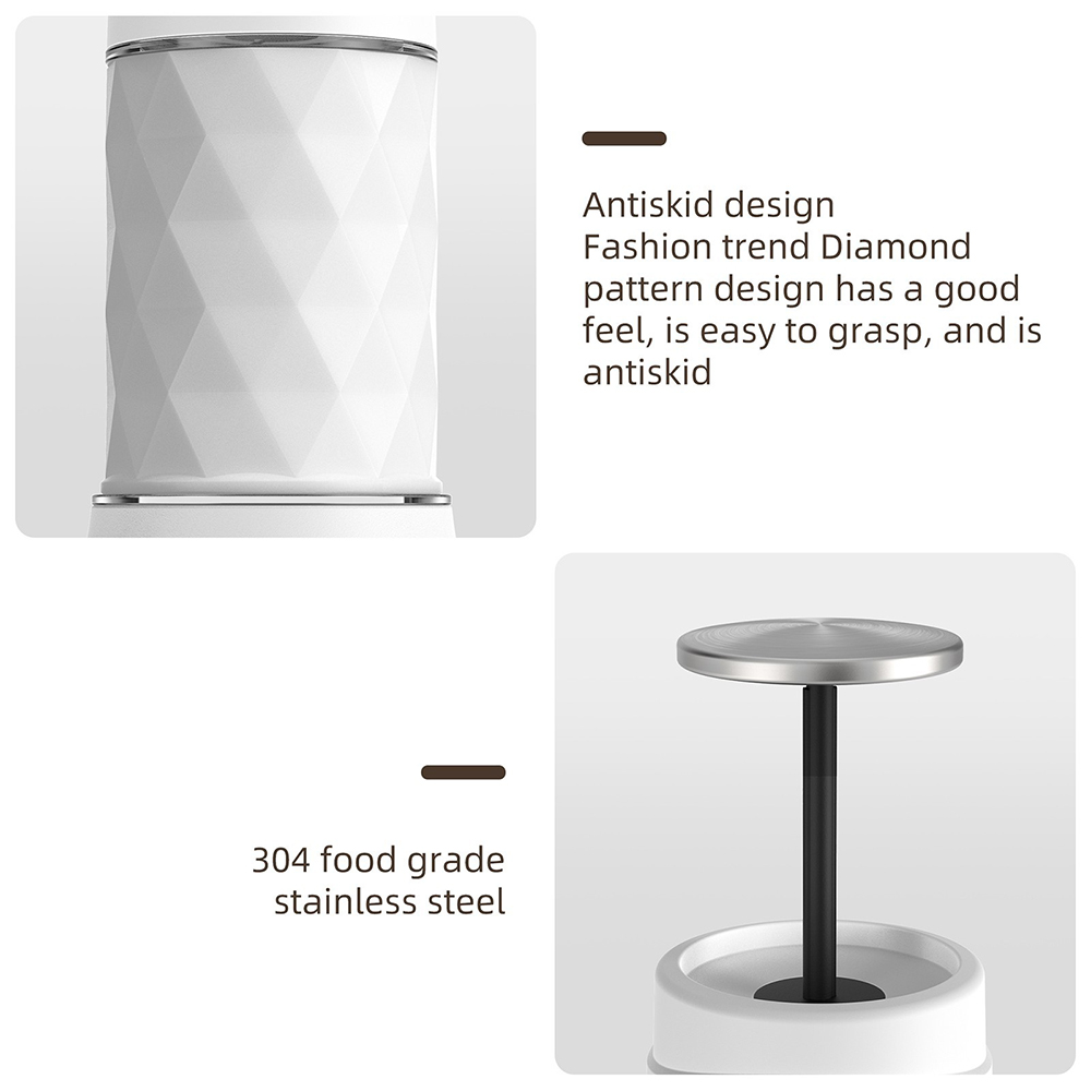 Refurbished BioloMix HS8439 Portable Coffee Maker, 13-18Bar Pressure Hand Press Capsule Ground Coffee Brewer, 80ml Water Container