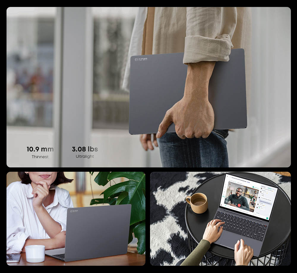 Refurbished CHUWI CoreBook X Laptop, 14-inch 2160*1440 Display, Intel Core i3-1220P 10 Cores Max 4.4GHz, 16GB RAM 512 SSD, WiFi 6 Bluetooth 5.2, 4000mAh Battery, Backlight Keyboard