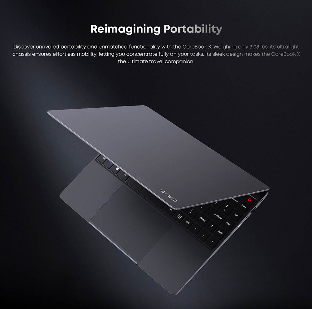Refurbished CHUWI CoreBook X Laptop, 14-inch 2160*1440 Display, Intel Core i3-1220P 10 Cores Max 4.4GHz, 16GB RAM 512 SSD, WiFi 6 Bluetooth 5.2, 4000mAh Battery, Backlight Keyboard