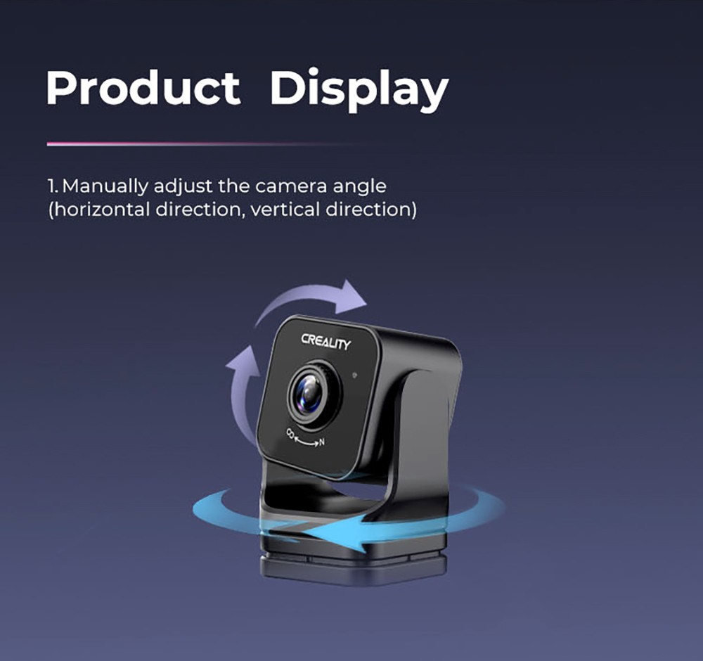 Refurbished Creality Nebula Camera, 1920x1080 Resolution, Real-time Monitoring, Time-lapse Filming, Adjustable Focus, for Creality Sonic Pad / Nebula Pad / Ender-3 V3 KE / CR-10 SE