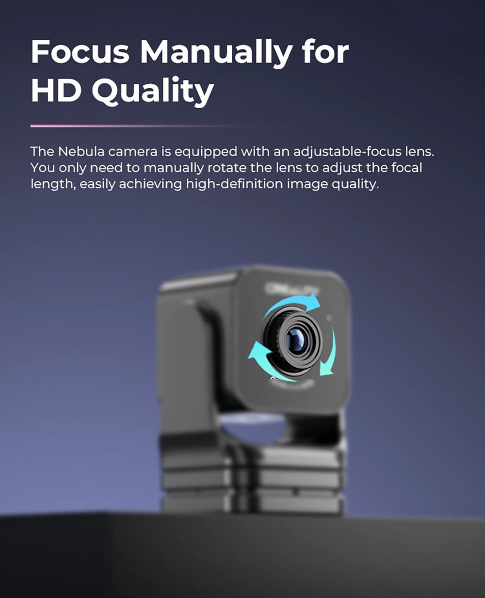 Refurbished Creality Nebula Camera, 1920x1080 Resolution, Real-time Monitoring, Time-lapse Filming, Adjustable Focus, for Creality Sonic Pad / Nebula Pad / Ender-3 V3 KE / CR-10 SE