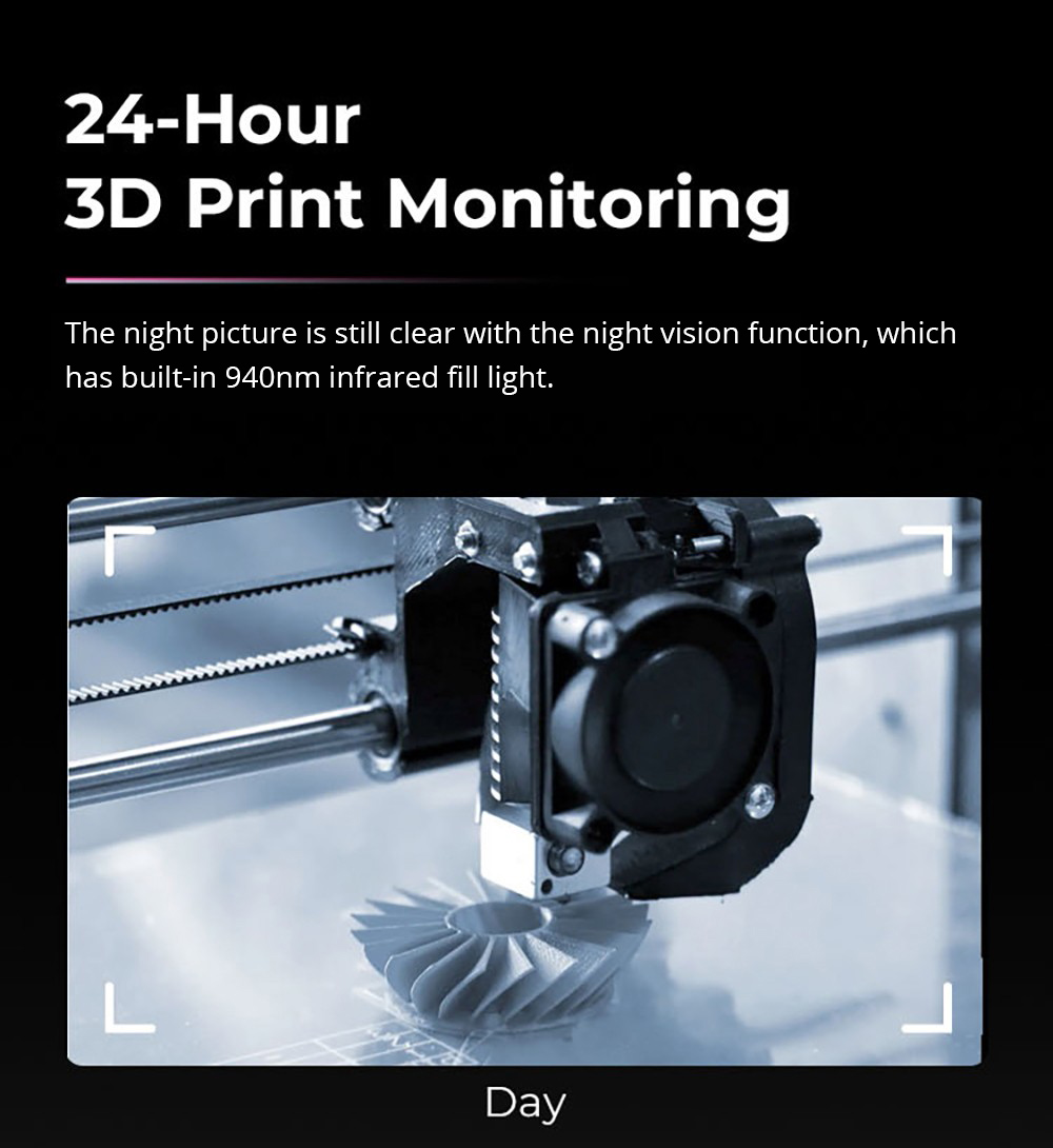 Refurbished Creality Nebula Camera, 1920x1080 Resolution, Real-time Monitoring, Time-lapse Filming, Adjustable Focus, for Creality Sonic Pad / Nebula Pad / Ender-3 V3 KE / CR-10 SE