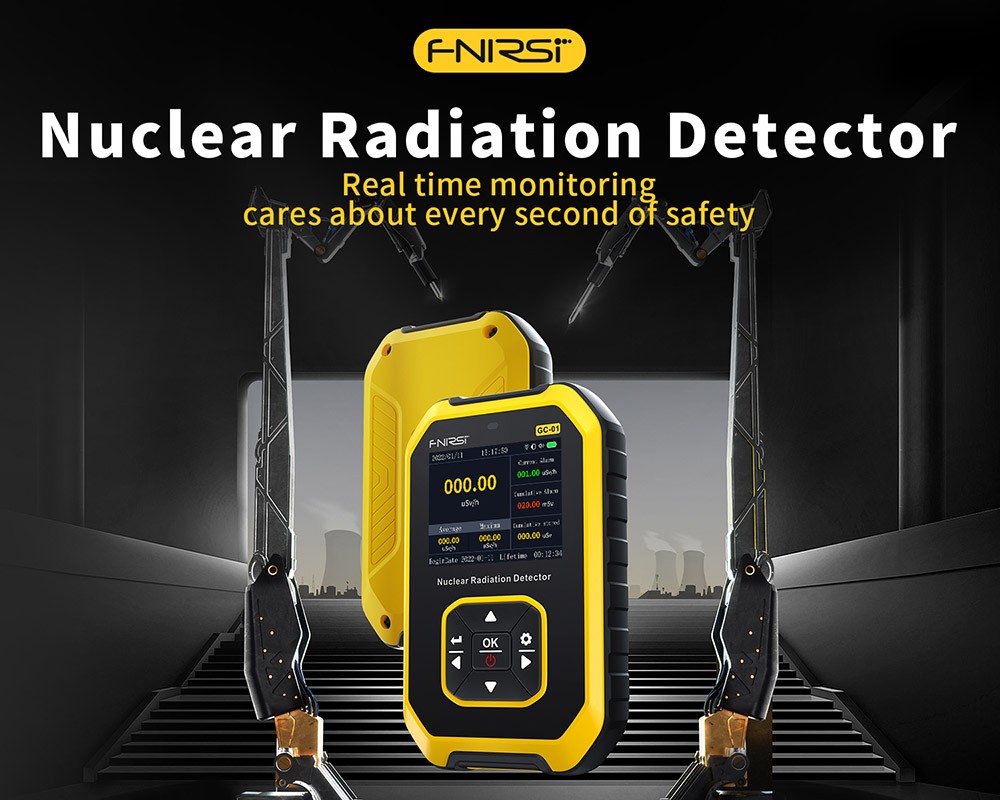 Refurbished FNIRSI GC-01 Nuclear Radiation Detector with LCD Display, Geiger Counter Tube, Beta Gamma X-Ray Detect, 3 Alarm Modes