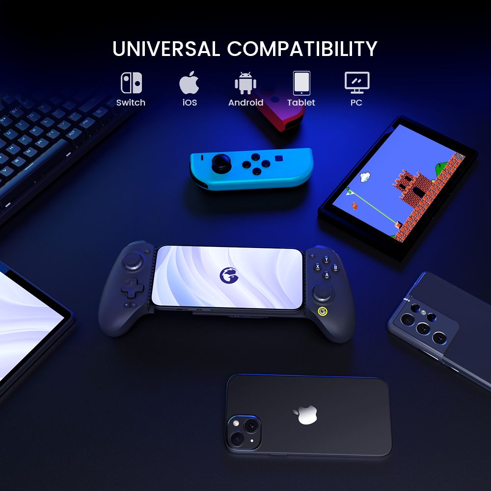 Refurbished GameSir G8 Plus Bluetooth Mobile Game Controller, Compatible with Switch, iOS, Android, Tablet, PC