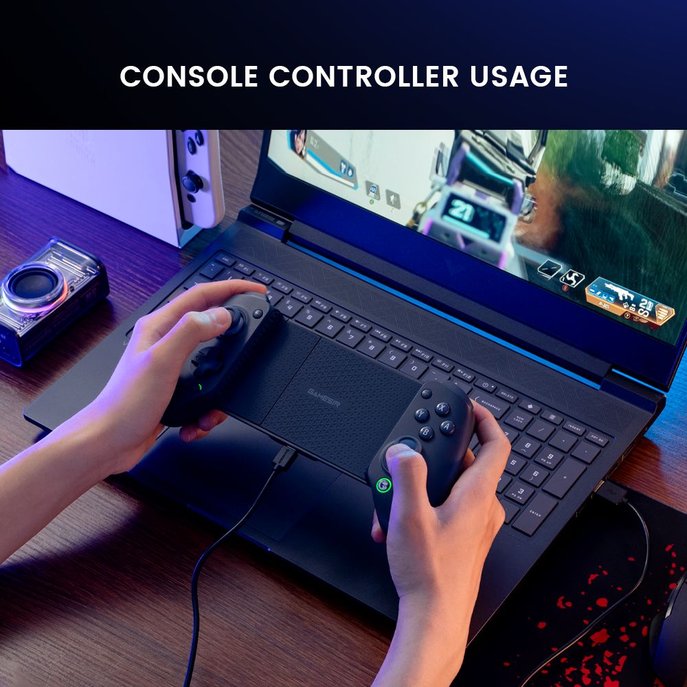 Refurbished GameSir G8 Plus Bluetooth Mobile Game Controller, Compatible with Switch, iOS, Android, Tablet, PC
