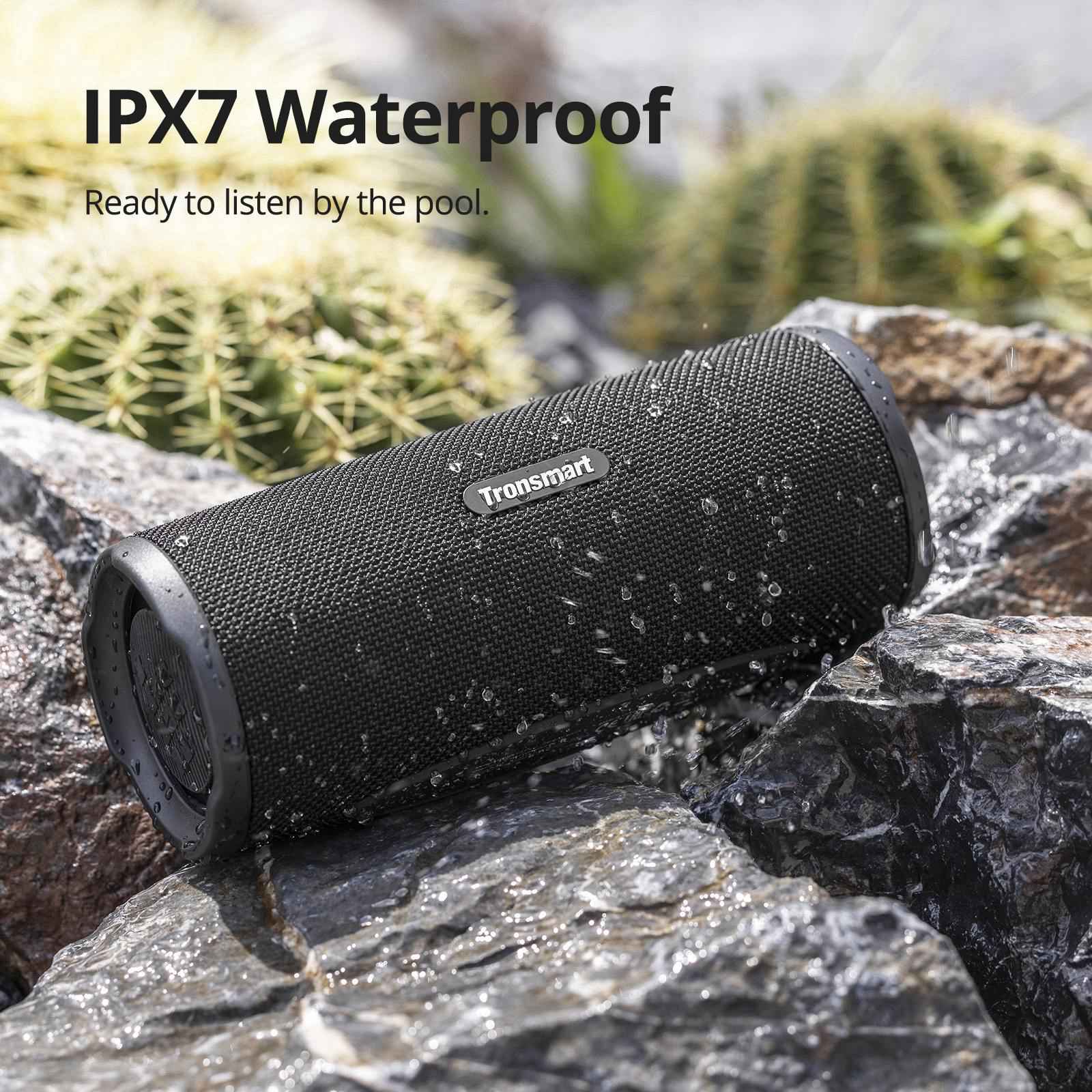 Tronsmart Mirtune C3 Plus Portable Bluetooth Speaker, IPX7 Waterproof, 18H Playtime, Stereo Pairing, Deep Bass, Dual Device Connection - Blue