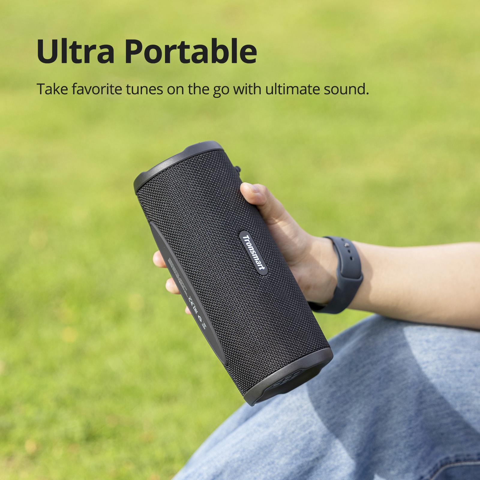 Tronsmart Mirtune C3 Plus Portable Bluetooth Speaker, IPX7 Waterproof, 18H Playtime, Stereo Pairing, Deep Bass, Dual Device Connection - Blue