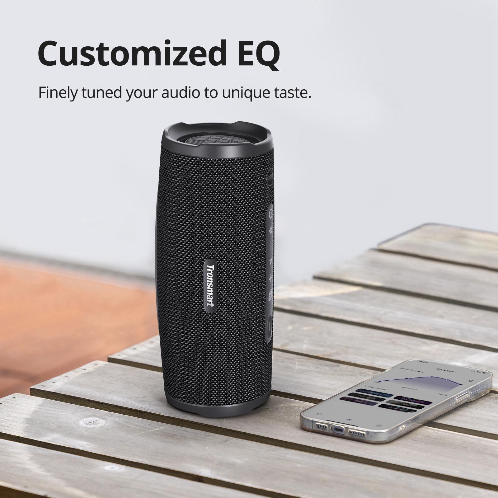 Tronsmart Mirtune C3 Plus Portable Bluetooth Speaker, IPX7 Waterproof, 18H Playtime, Stereo Pairing, Deep Bass, Dual Device Connection - Blue