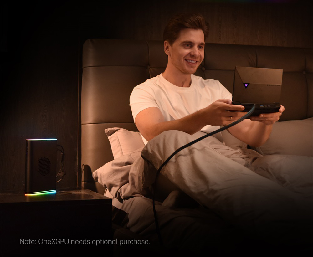 Refurbished One Netbook OneXPlayer G1 Handheld Gaming PC, AMD Ryzen AI 9 HX 370 12 Cores Max 5.1GHz, 8.8'' 2560*1600 144Hz Screen, 64GB LPDDR5X 7500MHz RAM 4TB SSD, WiFi 6E, Fingerprint Unlock - EU Plug