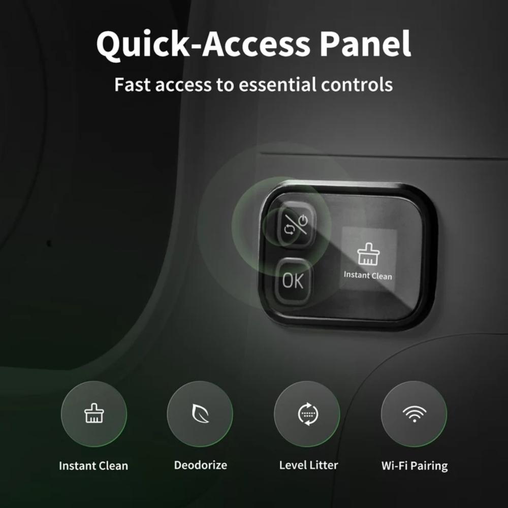 Bac à litière automatique PETKIT Purobot Max 3, bac à déchets de 7 L, fonctionnement silencieux (35 dB), Wi-Fi 2,4 GHz, 15 jours sans nettoyage, protection anti-fuites à 360°, contrôle des odeurs OdorVoid™, contrôle via application, reconnaissance multi-chats, suivi de la santé du chat