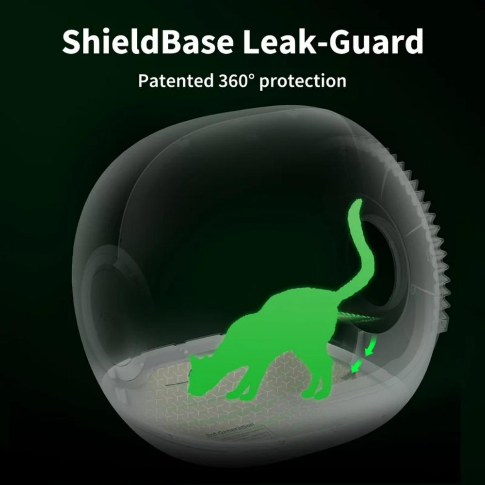Bac à litière automatique PETKIT Purobot Max 3, bac à déchets de 7 L, fonctionnement silencieux (35 dB), Wi-Fi 2,4 GHz, 15 jours sans nettoyage, protection anti-fuites à 360°, contrôle des odeurs OdorVoid™, contrôle via application, reconnaissance multi-chats, suivi de la santé du chat