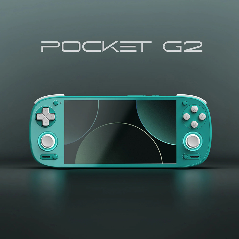 Refurbished Retroid Pocket G2 Handheld Game Console, Android 15, 5.5-inch 1080p 60Hz AMOLED Screen, 8GB LPDDR5x RAM 128GB Storage, WiFi 6 Bluetooth 5.4, 5000mAh Battery - Grey