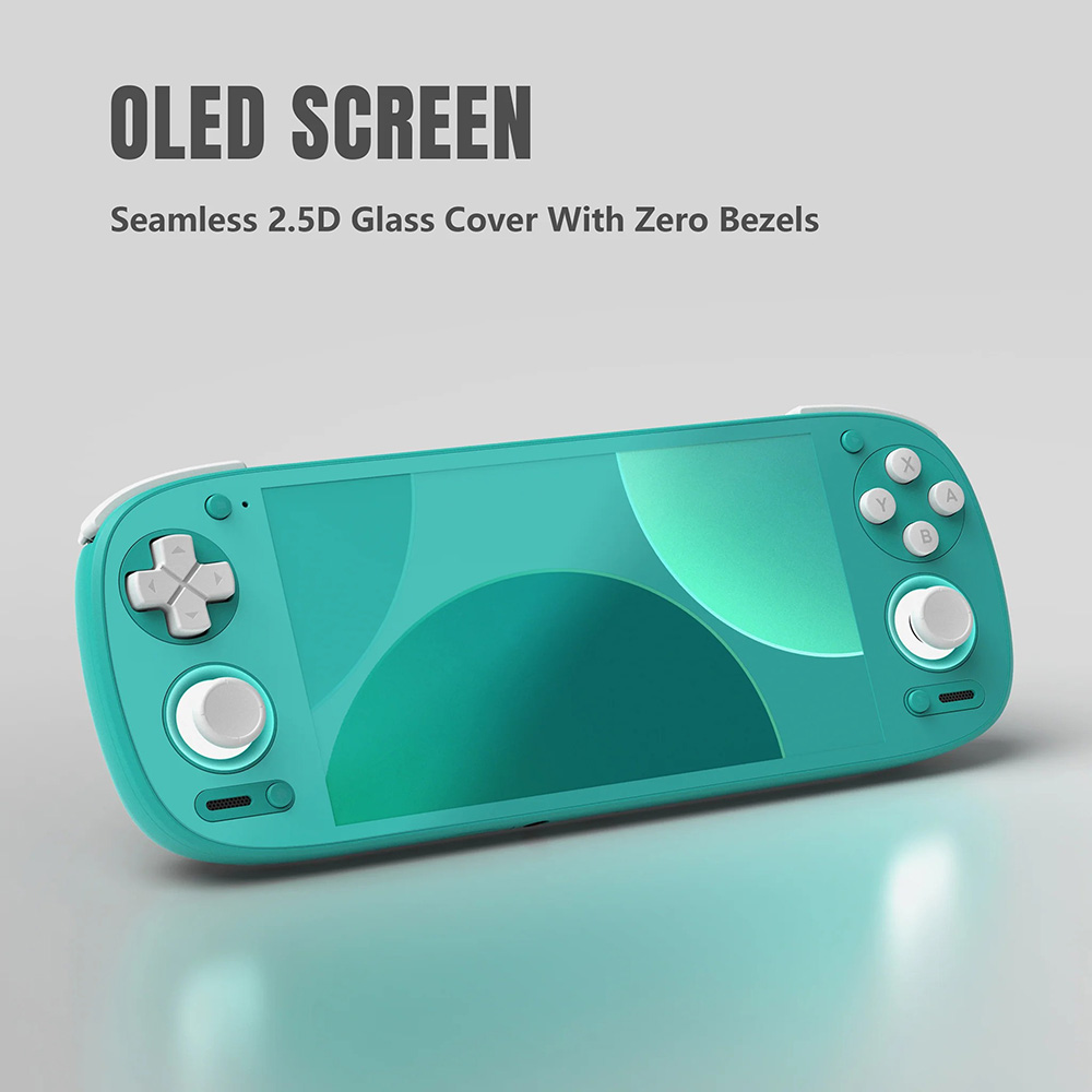 Refurbished Retroid Pocket G2 Handheld Game Console, Android 15, 5.5-inch 1080p 60Hz AMOLED Screen, 8GB LPDDR5x RAM 128GB Storage, WiFi 6 Bluetooth 5.4, 5000mAh Battery - Grey