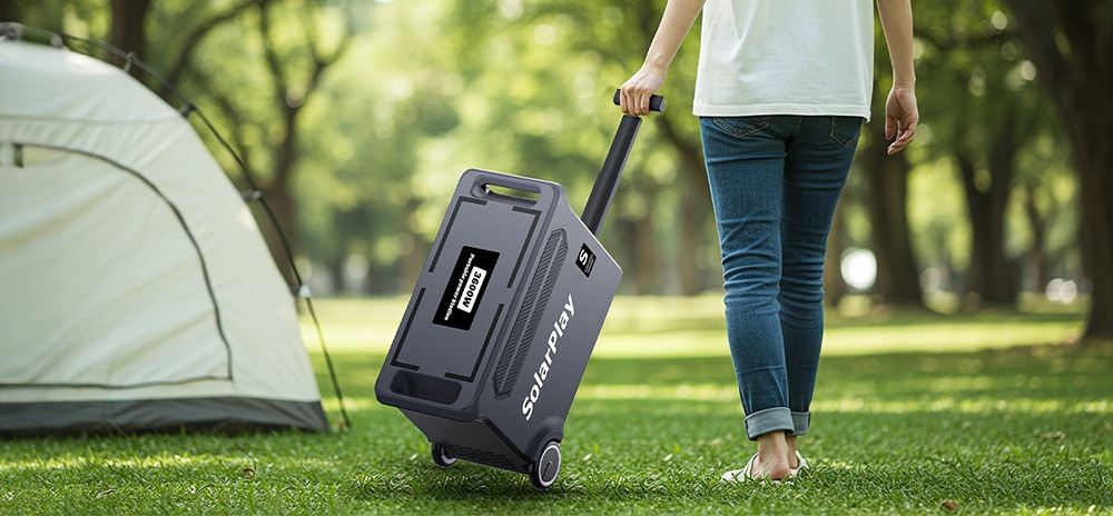 SolarPlay Q3600 Portable Power Station, 3600W Rated Power, 3840Wh LiFePO4 Battery, 7200W Peak Power, 3000+ Cycles, 2000W Hybrid Charging, 100W USB-C, 15 Outputs, 0.02s UPS