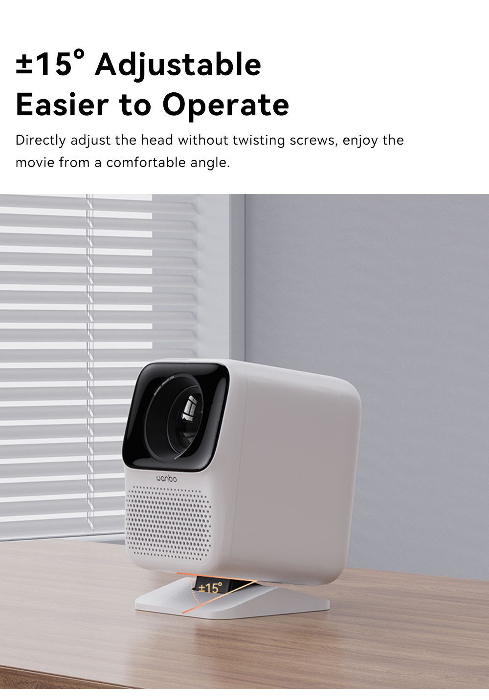 Refurbished Wanbo WBBA02 Desktop Projector Stand, Compatible with Mini / New T2 Max / Dali 1 / T4