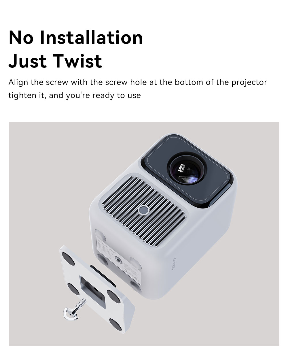 Refurbished Wanbo WBBA02 Desktop Projector Stand, Compatible with Mini / New T2 Max / Dali 1 / T4