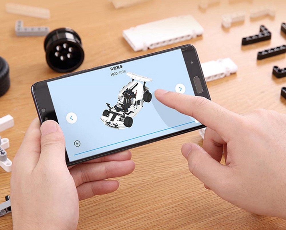 Refurbished Xiaomi Smart Building Blocks RC Car APP Control Kids Educational Toy