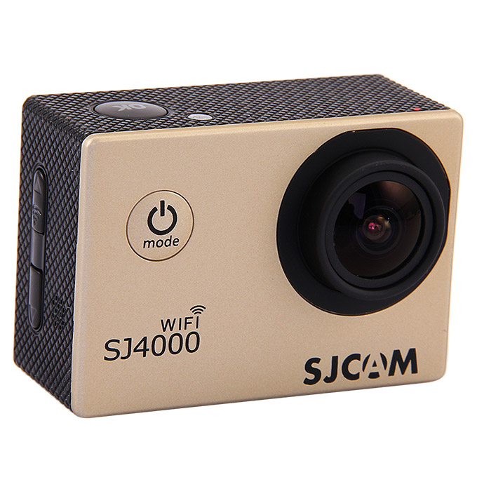 

SJCAM SJ4000 WiFi Action Camera 2.0 Inch LCD Screen 1080P 12MP Sensor 170 Degree Angle Len Wide Dynamic Range With Waterproof Case Wireless Version - Gold