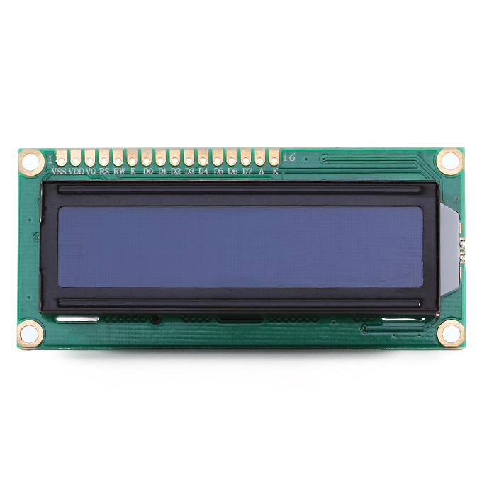 

16 Characters * 2 Lines Character LCD1602 Module / White Character / Blue Backlight / 3.3V for Logic Circuit
