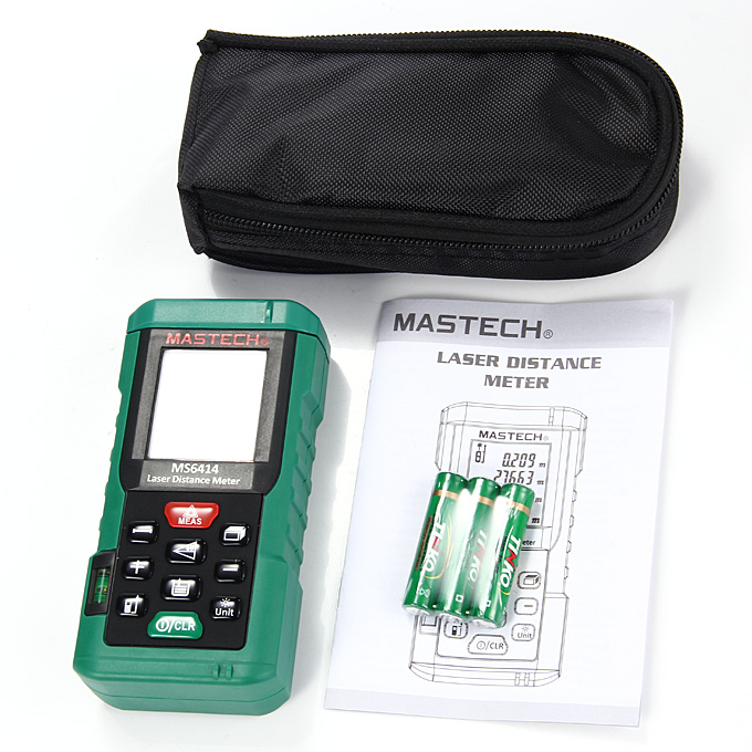 Mastech Ms M Laser Distance Meter Rangefinder Tape Measure