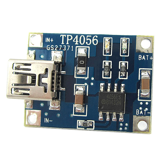 

TP4056 1A 3.7V Lipo Battery Charging Board Charger Module Lithium Battery DIY Mini USB Interface
