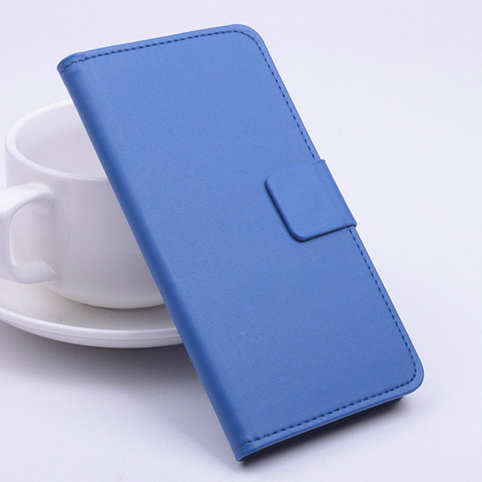 

Protective Hard Cover Flip Stand Leather Case for HUAWEI Ascend P8 - Blue