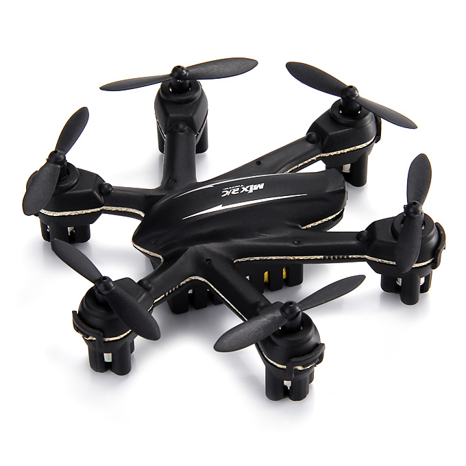 

MJX X901 Nano Hexacopter 2.4G 6 Axis Gryo 3D Flip One Key To Roll  Drone With Transmitter - Black