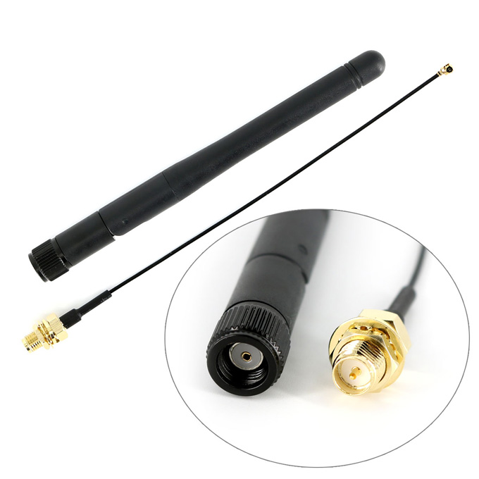 

2.4G 3DBI Wifi Antenna + Extension Cable IPX to RP-SMA for ESP8266 Series Modules