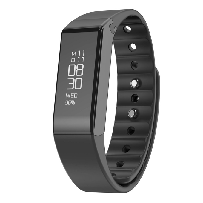 

Vidonn X6S Smart Bracelet Bluetooth 4.0 IP65 Detachable Dial Wristband Sports Fitness Tracker Sleep Monitor Sync Data - Black
