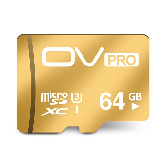 

OV UHS-I U3 64GB Micro SD Card TF Card High Speed Mobile Phone Memory Card - Gold