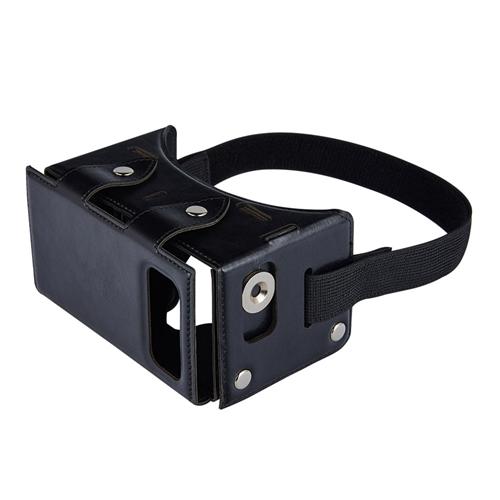 

Alex NO1 Immersive 3D VR Virtual Reality Carboad Smart VR Headset FOV60 for 4-5.5 inch Smartphones - Black