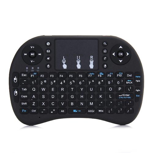 

I8 KP-810-21 2.4G Mini Wireless Touchpad Keyboard Remote Control for PC/Pad/Andriod TV Box - Black