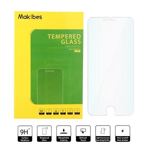 

Makibes Tempered Glass For iPhone6 Plus/6S Plus 0.33mm Arc Edge Glass Film Screen Protector - Transparent