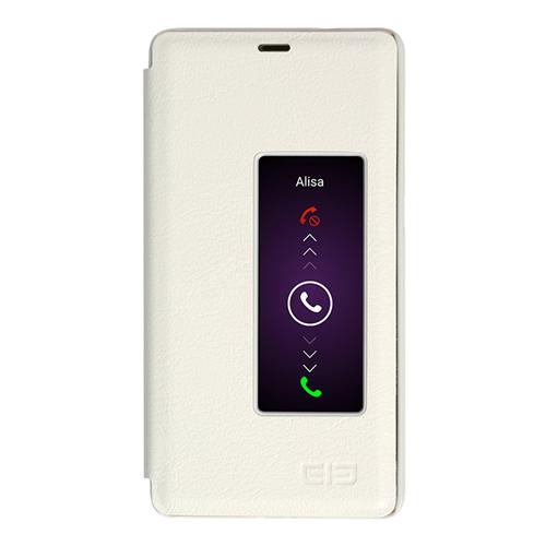 

Leather Case Protective PU Leather Hard Flip Cover Phone Shell For Elephone S3 Smartphone - White