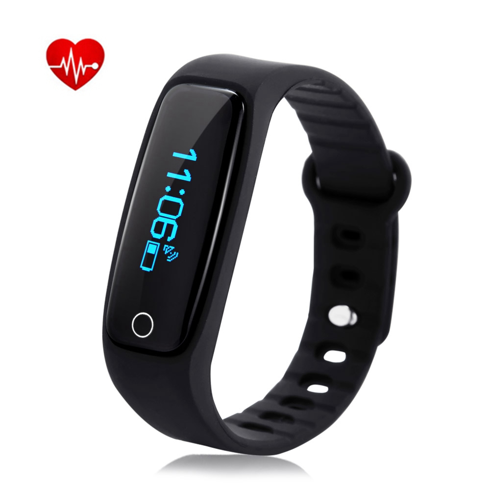 

Teclast H30 Smart Bracelet Bluetooth 4.0 with 0.86" OLED Display / Touch Key / Heart Rate Monitor / Pedometer / Sleep Tracker / Call Reminder for Android iOS - Black