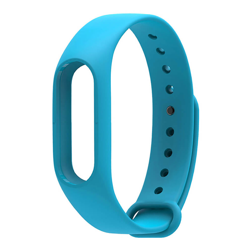 

Mijobs Replaceable TPU Wrist Strap for Xiaomi Mi Band 2 Smart Bracelet - Blue