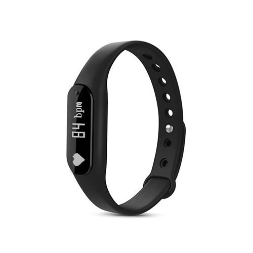 

C6 Bluetooth 4.0 Smart Bracelet Heart Rate Monitor Sleep Tracker Call/SMS Reminder Anti-lost IP65 Waterproof For Android iOS - Black