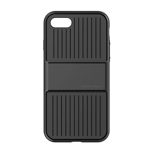 

Baseus Travel Case TPU+PC Back Cover Drop-resistance Frame Case For iPhone 7 4.7 inches - Black