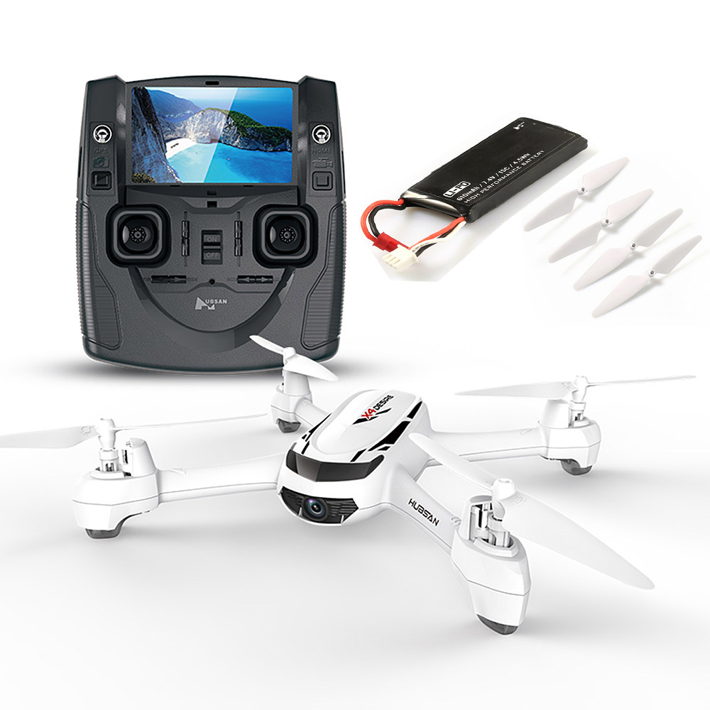 

Bundle Hubsan X4 H502S 5.8G FPV GPS RC Quadcopter RTF + Extra 7.4V 610mAh battery + Extra Propeller Set
