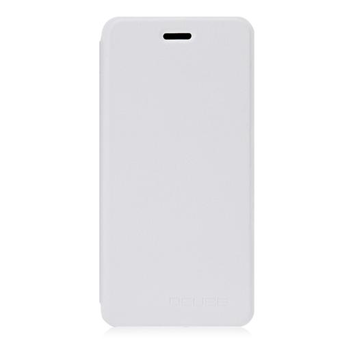 

Leather Case Ultra-thin Shockproof Protective Flip Cover Litchi Pattern Standing Phone Holder For Vernee Mars - White