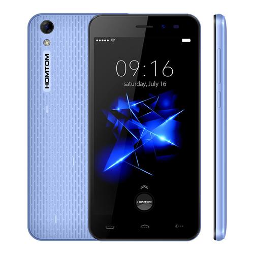 

HOMTOM HT16 Pro 5.0inch HD Android 6.0 4G LTE Smartphone MT6737 Quad Core 1.3GHz 2GB RAM 16GB ROM 5.0MP+13.0MP Fast Charge Hotknot - Blue
