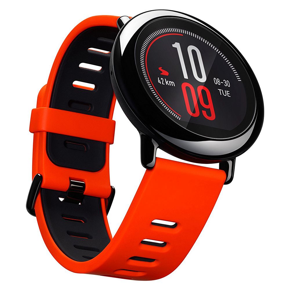 

English Version) Xiaomi HUAMI AMAZFIT Pace Smart Sports Watch Support Strava Bluetooth 4.0 WiFi Dual Core 1.2GHz 512MB RAM 4GB ROM GPS Heart Rate Monitor Info Push - Red
