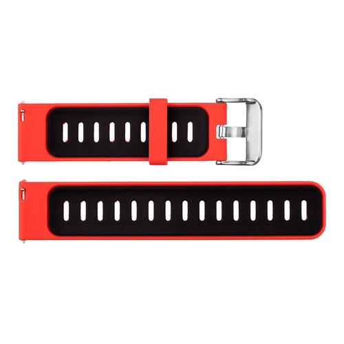 

Replacement Silicone Strap Watchband for Xiaomi Huami AMAZFIT Pace Makibes EX18 GV01 GV02 GV68 Samsung Gear S3 Smart Watch - Red+Black